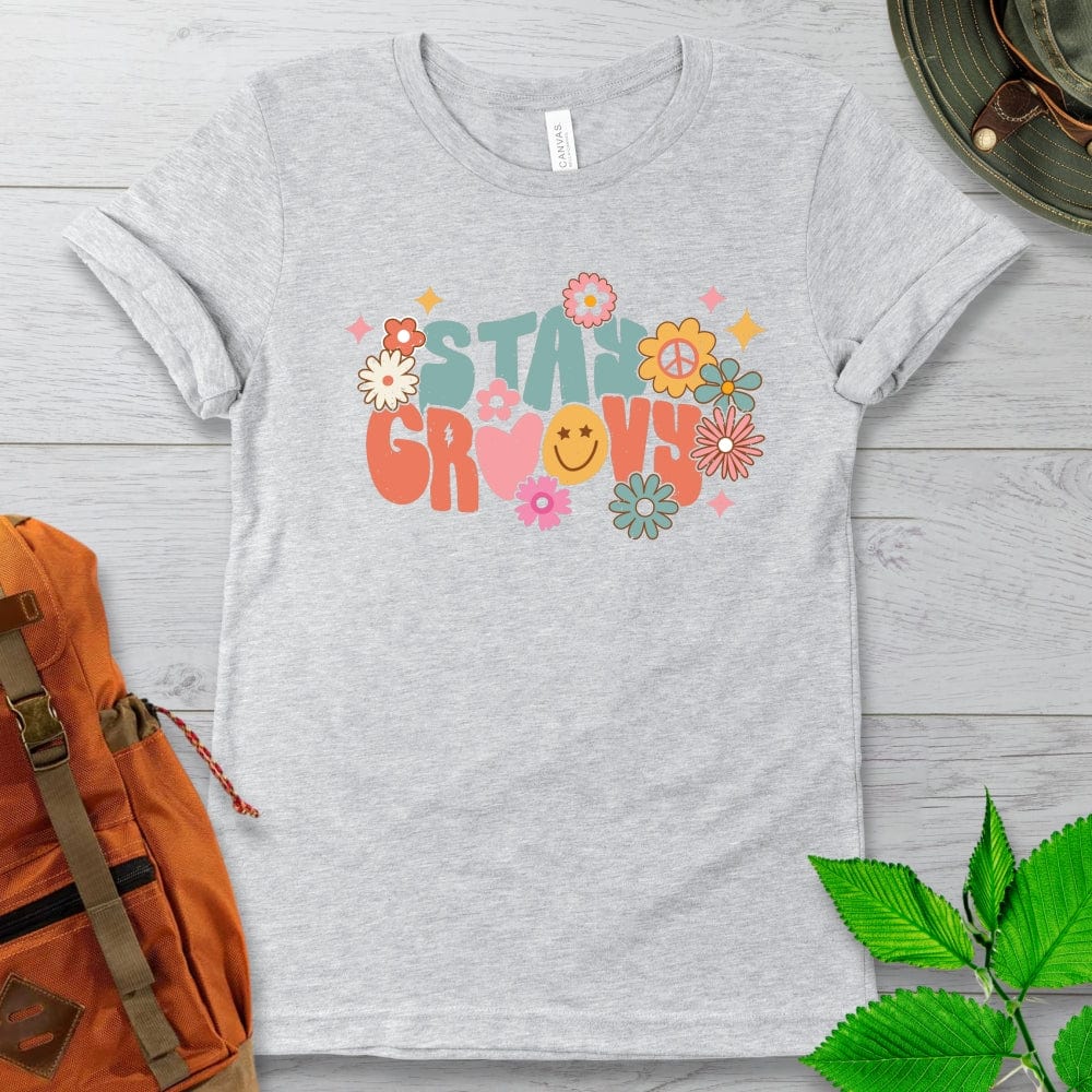 Stay Groovy Flowers Tshirt