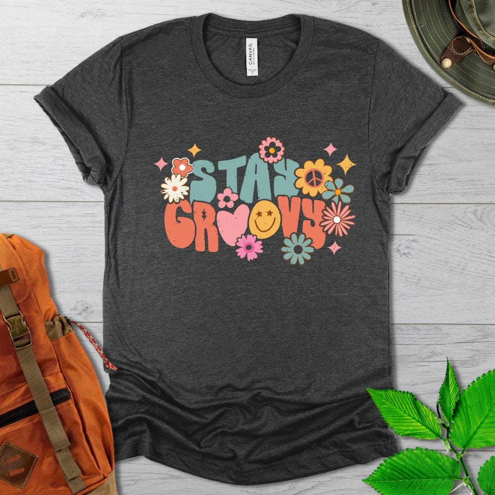 Stay Groovy Flowers Tshirt