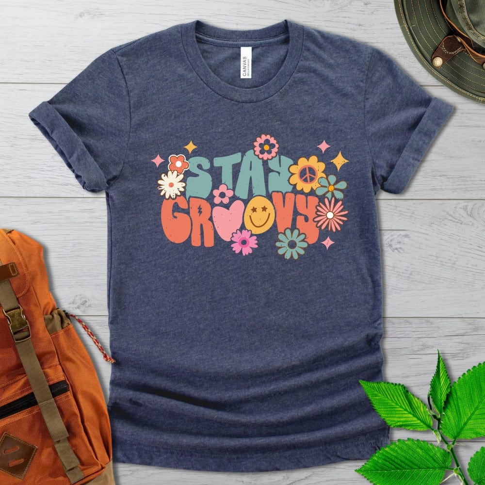 Stay Groovy Flowers Tshirt