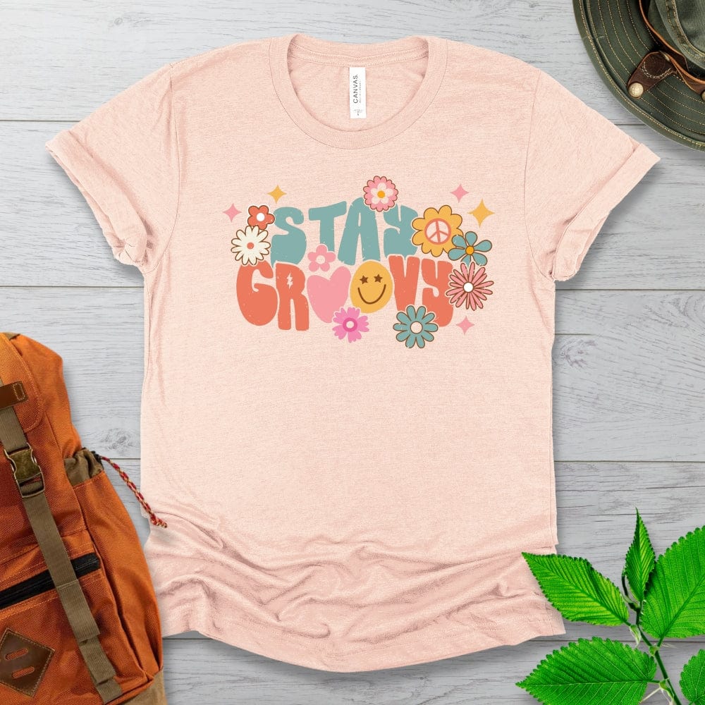 Stay Groovy Flowers Tshirt