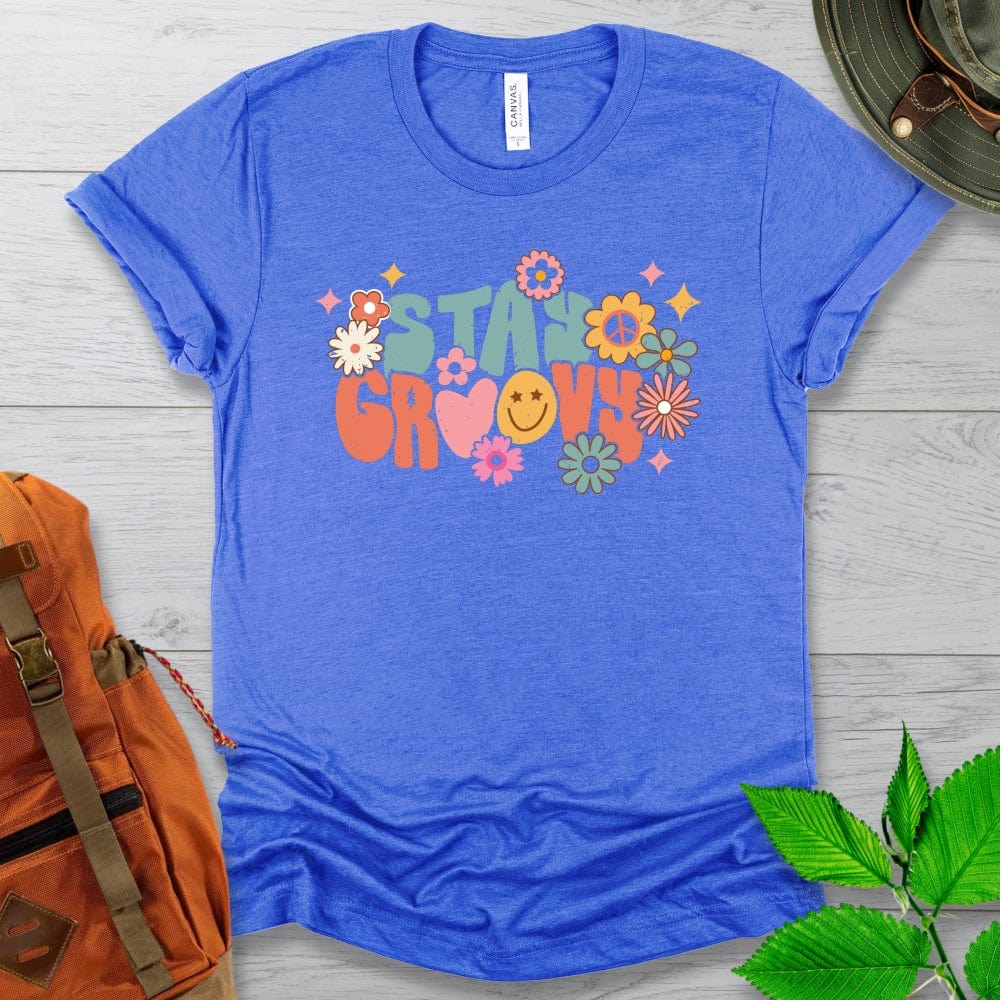 Stay Groovy Flowers Tshirt