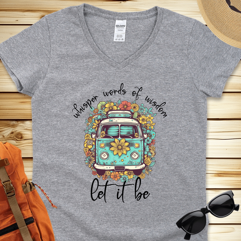 Whisper Words Of Wisdom Van V-Neck Tshirt