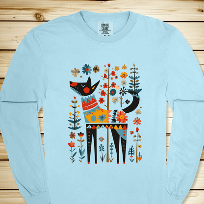 Flower Folklore Dog Long Sleeve Tshirt