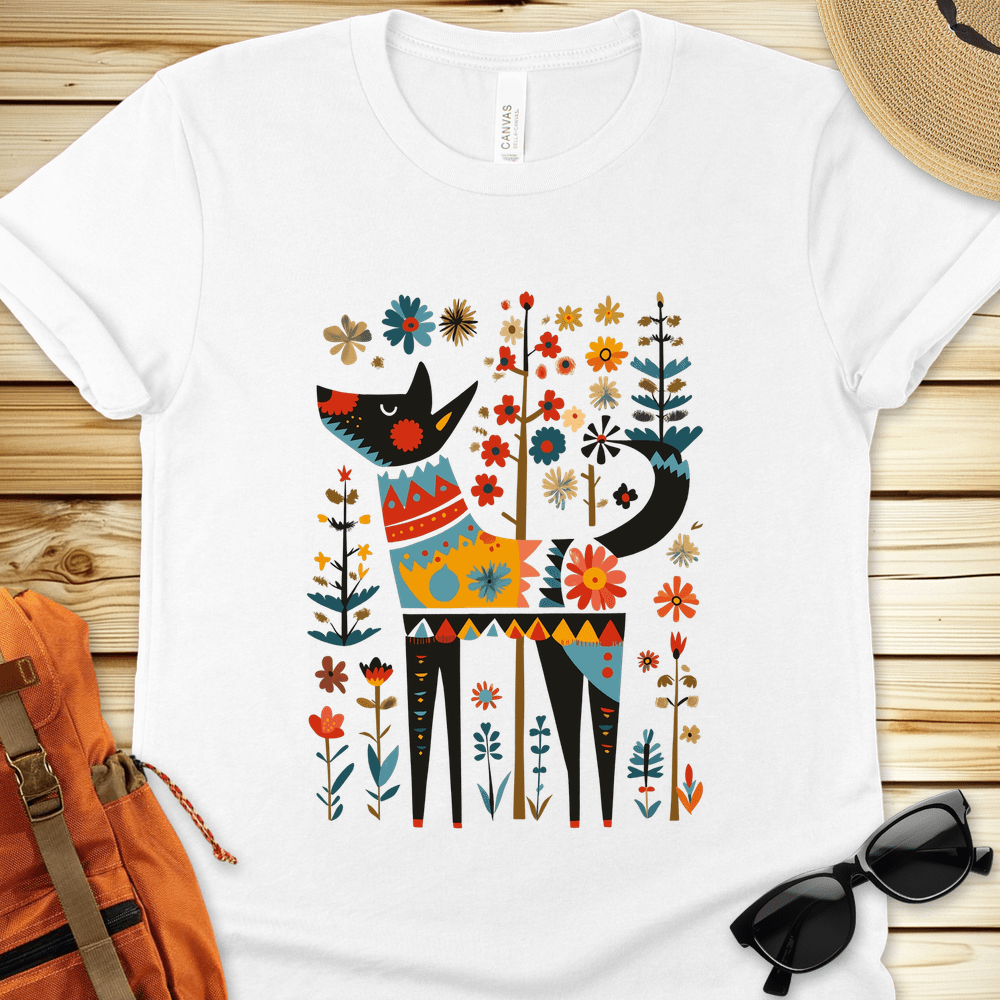 Flower Folklore Dog Tshirt