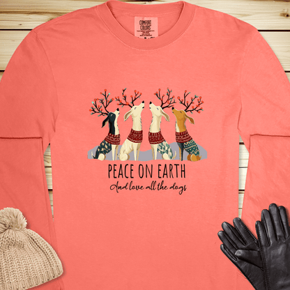 Holiday Singing Dogs Long Sleeve Tshirt