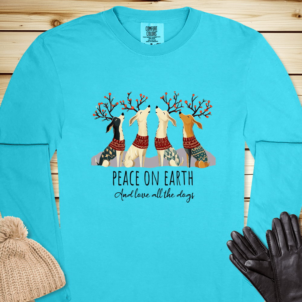 Holiday Singing Dogs Long Sleeve Tshirt