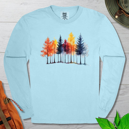 Autumn Trees Long Sleeve Tshirt