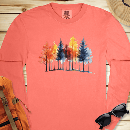 Autumn Trees Long Sleeve Tshirt