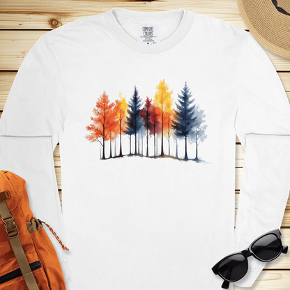 Autumn Trees Long Sleeve Tshirt