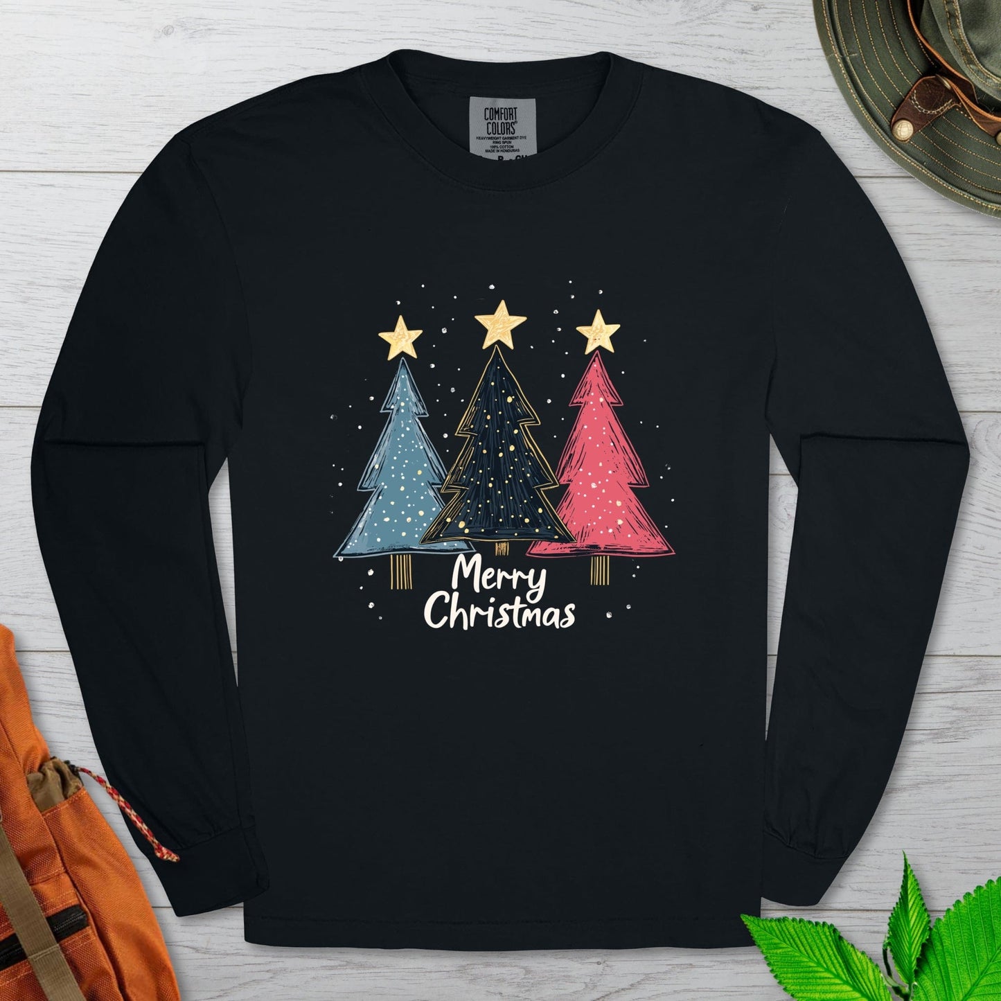 Merry Xmas Trees Long Sleeve Tshirt