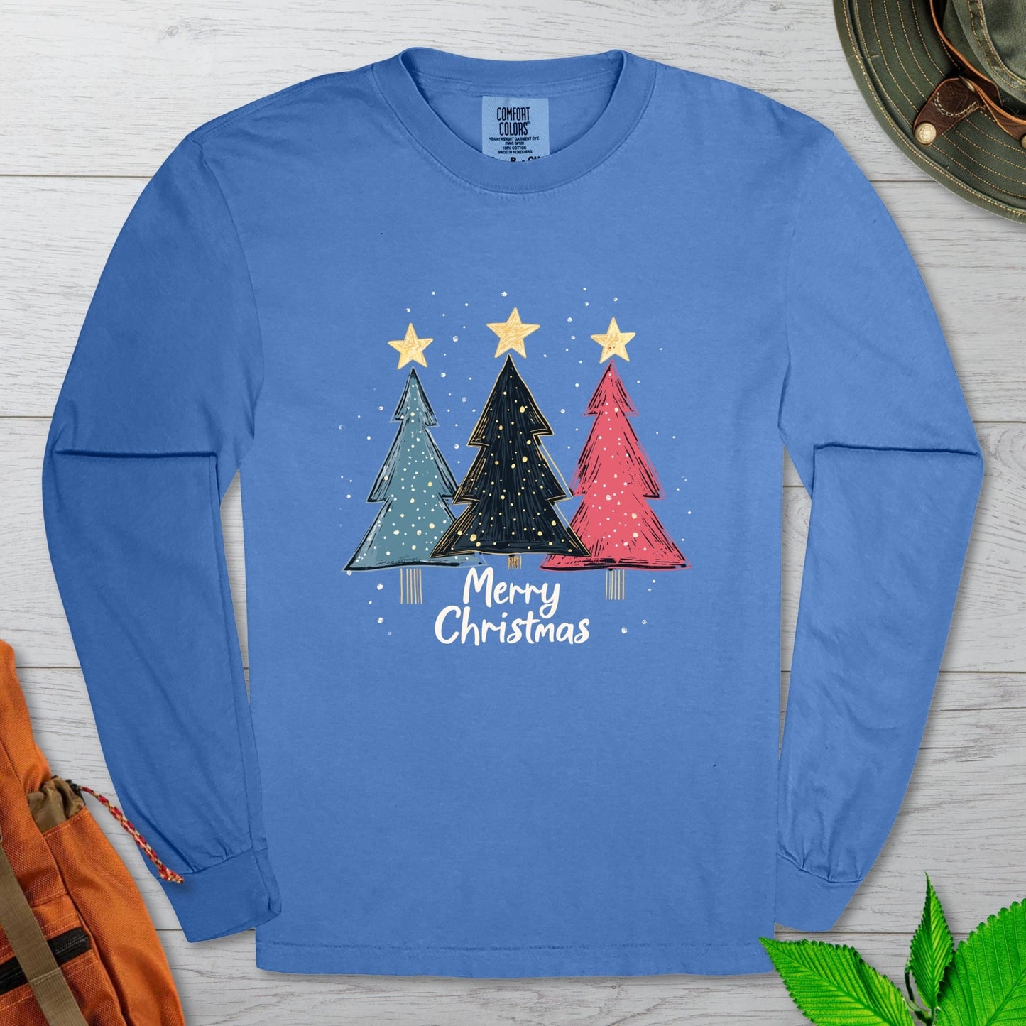 Merry Xmas Trees Long Sleeve Tshirt