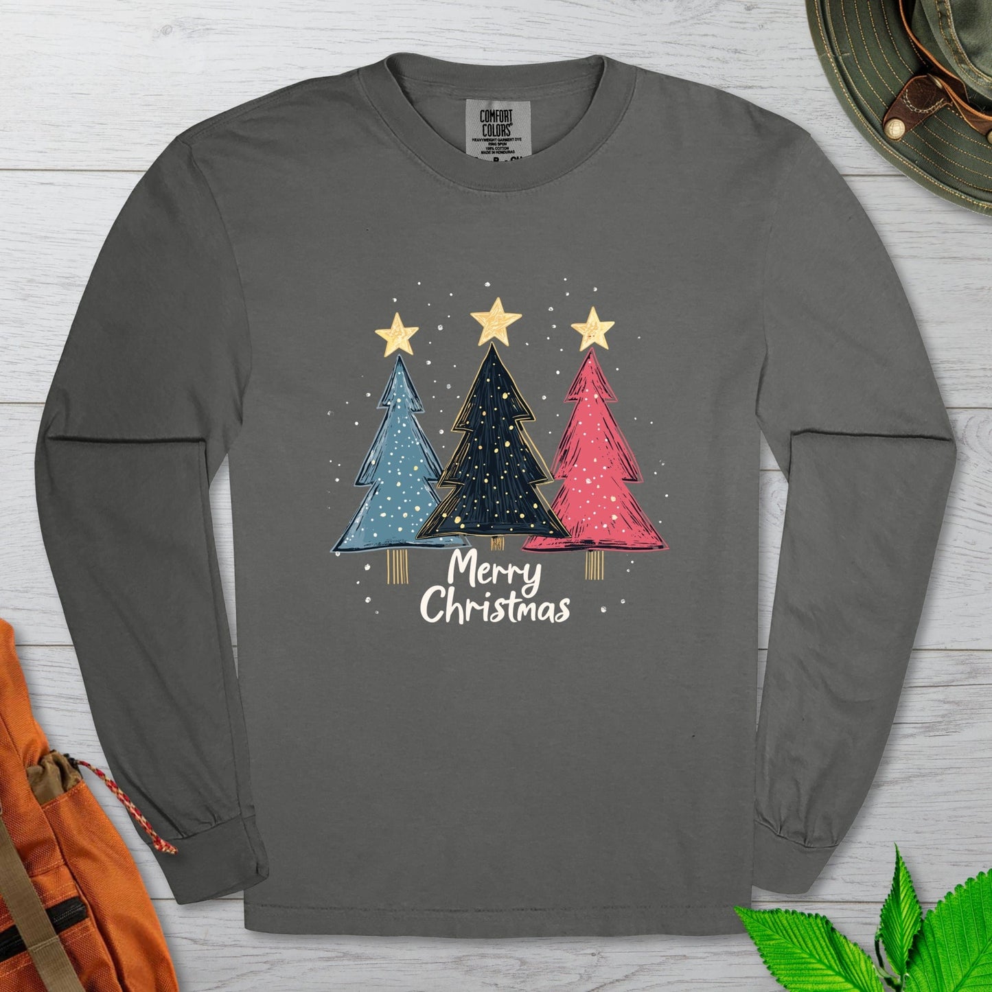 Merry Xmas Trees Long Sleeve Tshirt