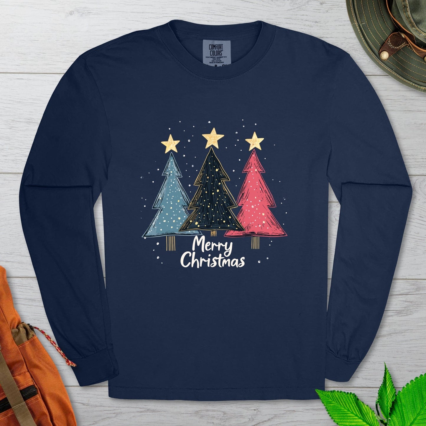 Merry Xmas Trees Long Sleeve Tshirt