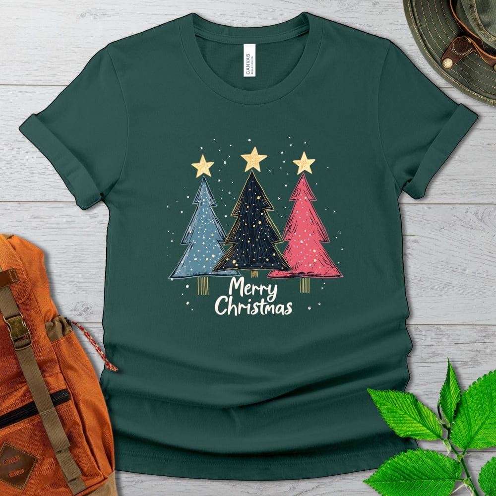 Merry Xmas Trees Tshirt