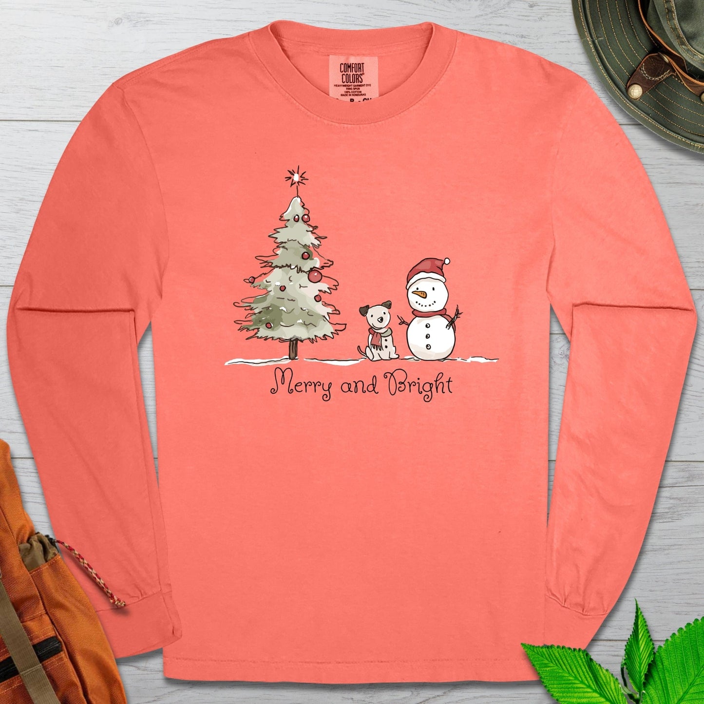 Merry and Bright Long Sleeve Tshirt