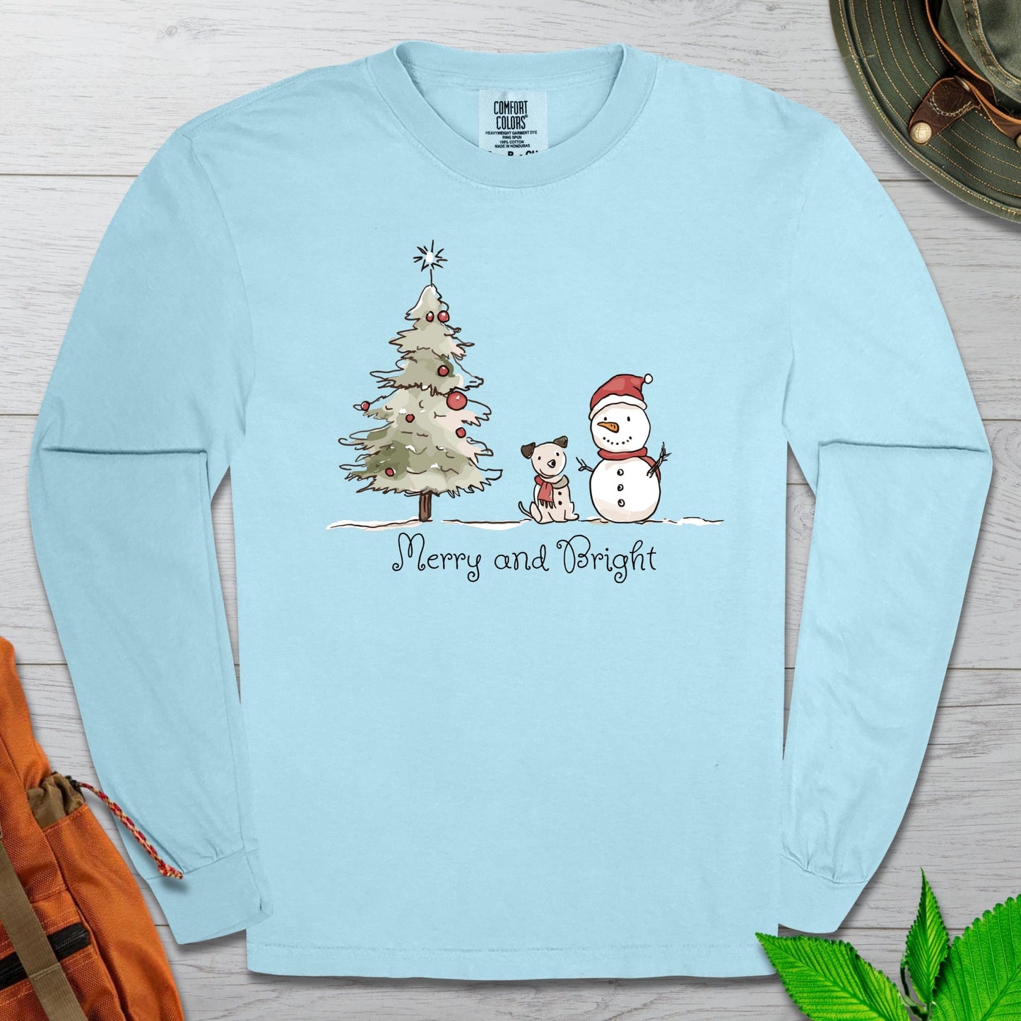 Merry and Bright Long Sleeve Tshirt