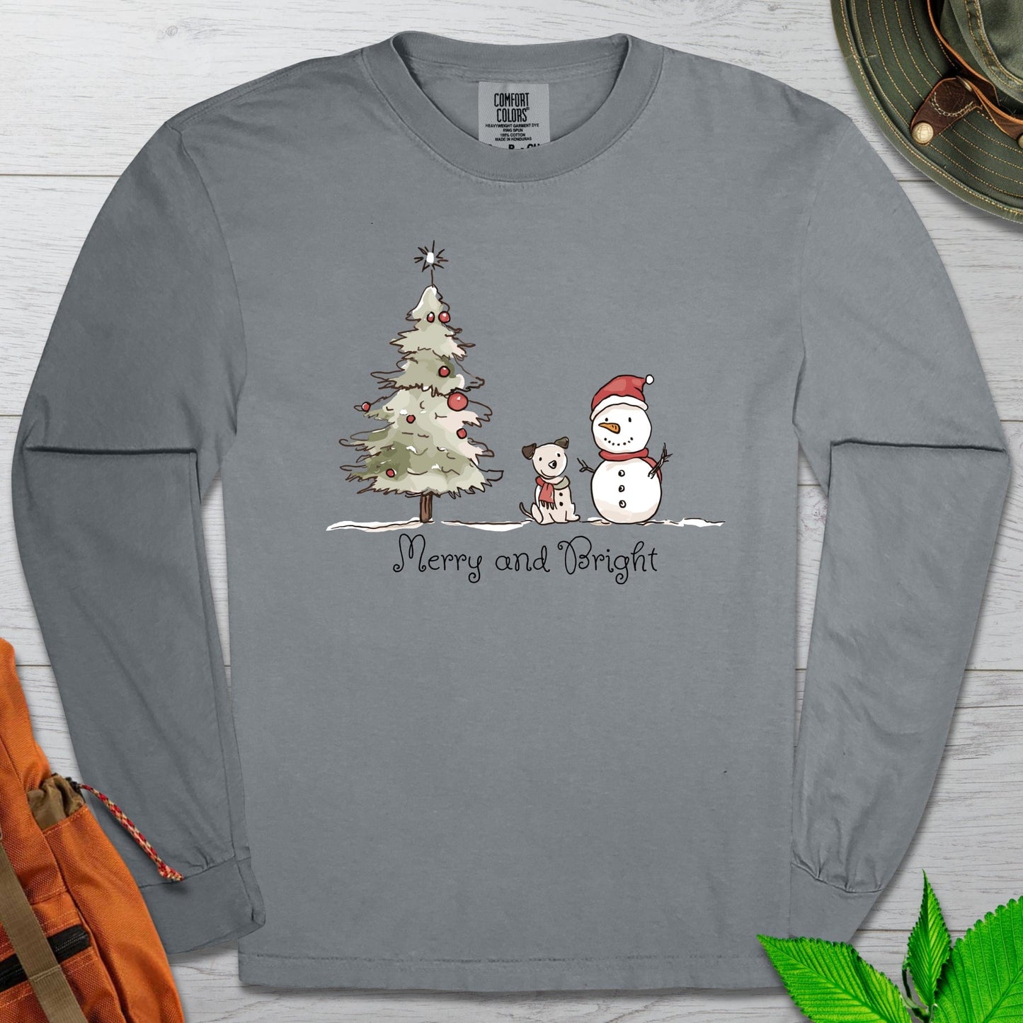 Merry and Bright Long Sleeve Tshirt