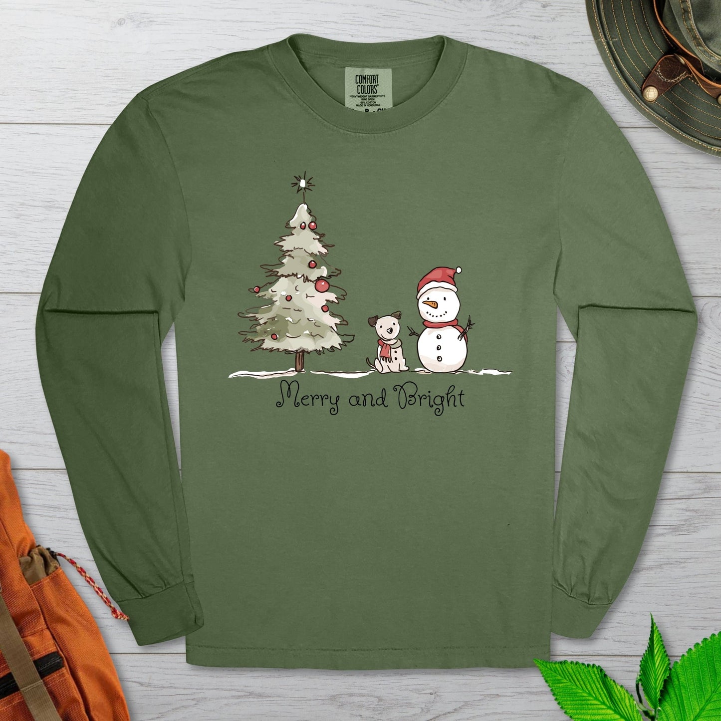 Merry and Bright Long Sleeve Tshirt