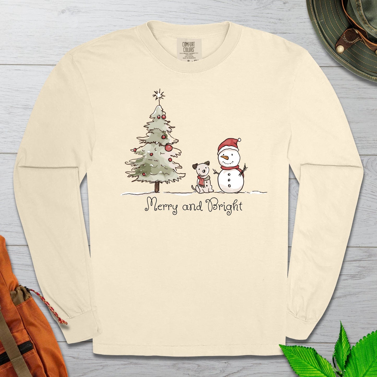 Merry and Bright Long Sleeve Tshirt