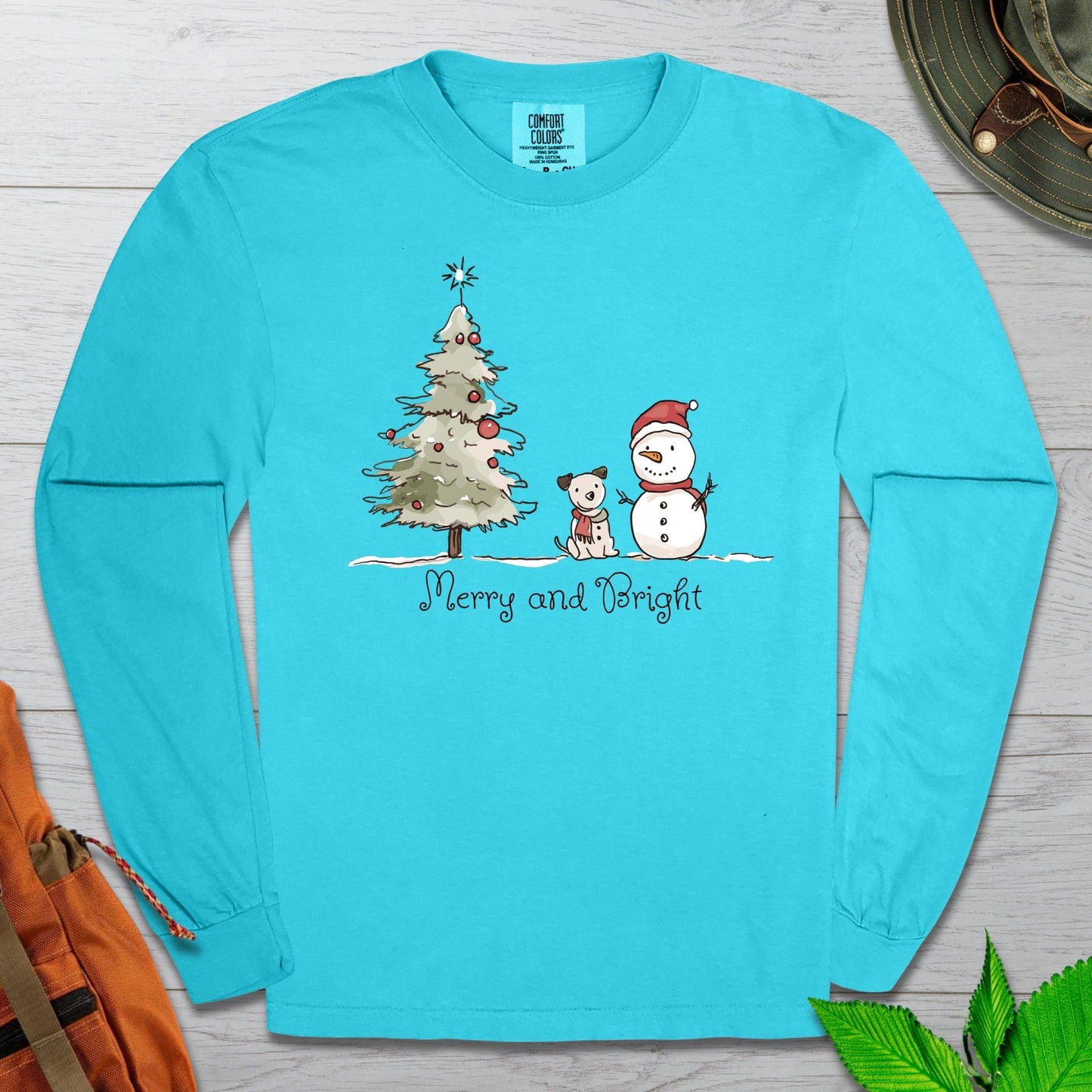 Merry and Bright Long Sleeve Tshirt