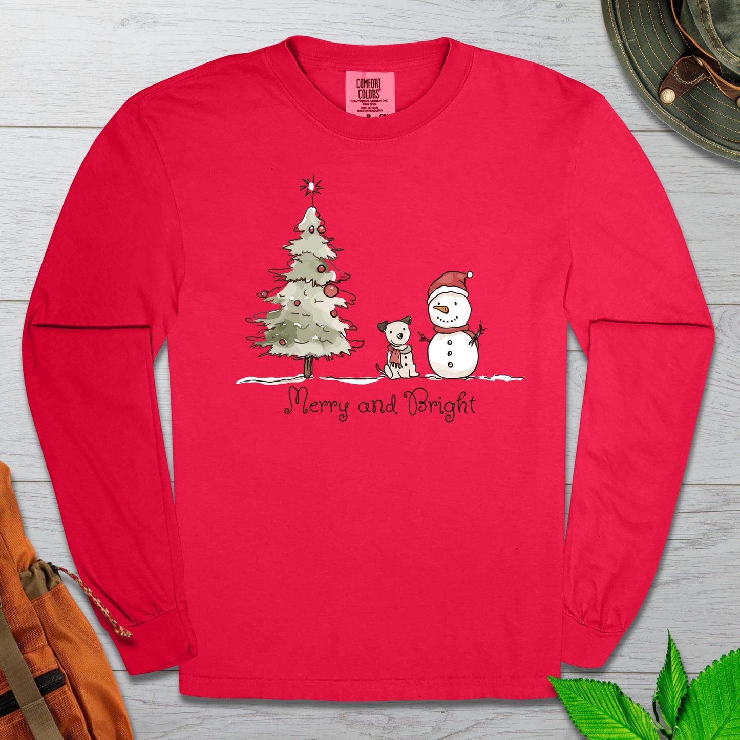 Merry and Bright Long Sleeve Tshirt