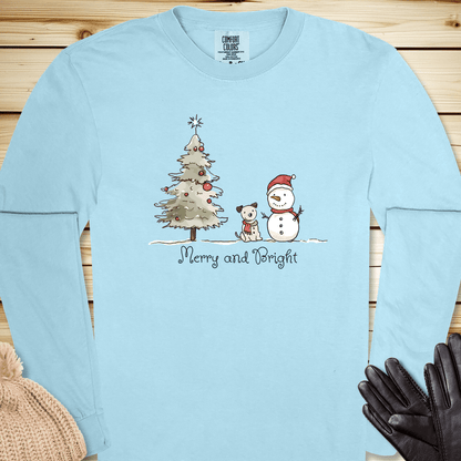 Merry and Bright Long Sleeve Tshirt