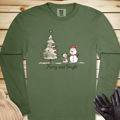 Merry and Bright Long Sleeve Tshirt