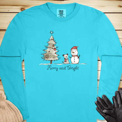 Merry and Bright Long Sleeve Tshirt