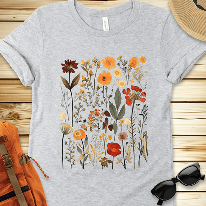 Vintage Pressed Flowers Tshirt