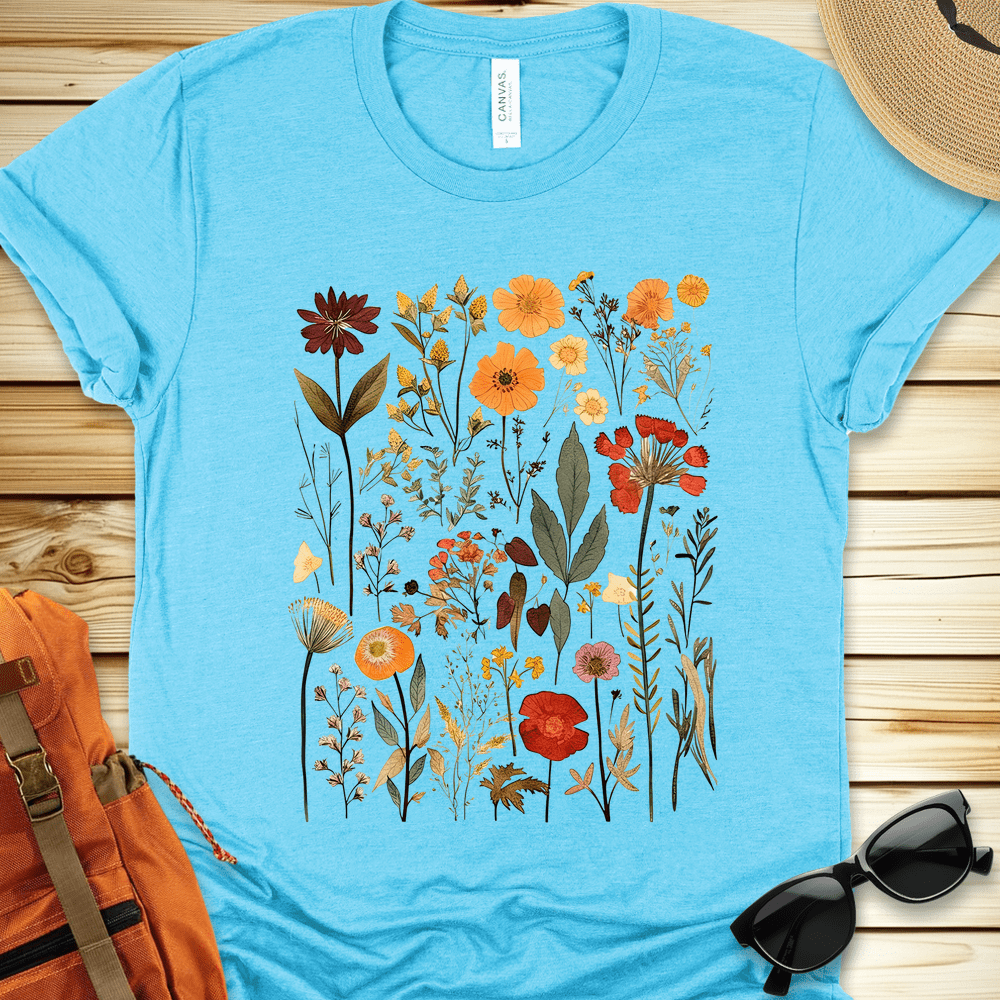 Vintage Pressed Flowers Tshirt