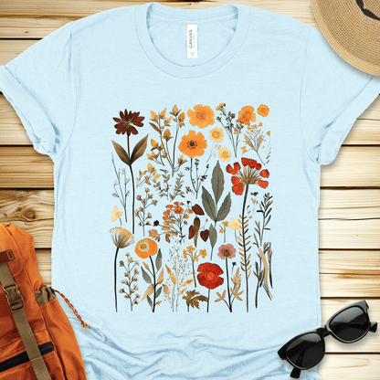 Vintage Pressed Flowers Tshirt