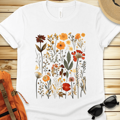Vintage Pressed Flowers Tshirt