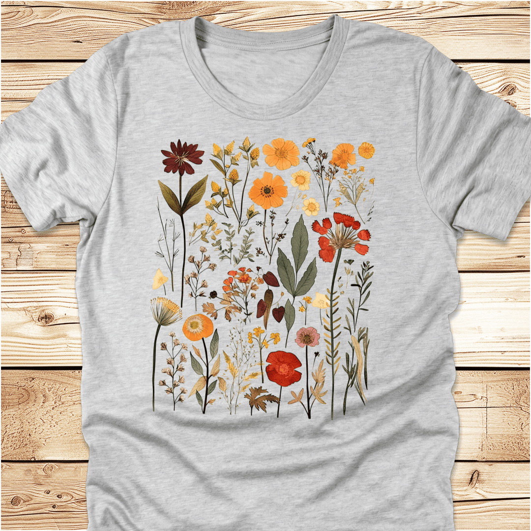 Vintage Pressed Flowers Tshirt - Ramblin Road