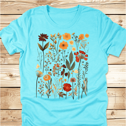 Vintage Pressed Flowers Tshirt - Ramblin Road
