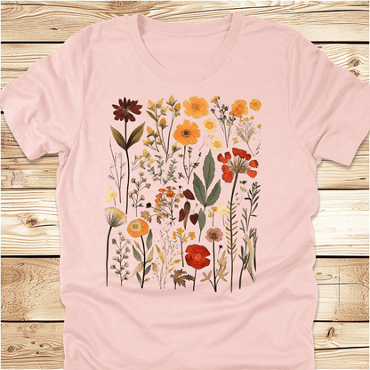 Vintage Pressed Flowers Tshirt - Ramblin Road