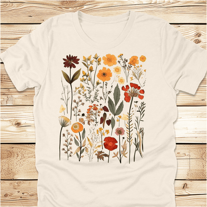 Vintage Pressed Flowers Tshirt - Ramblin Road