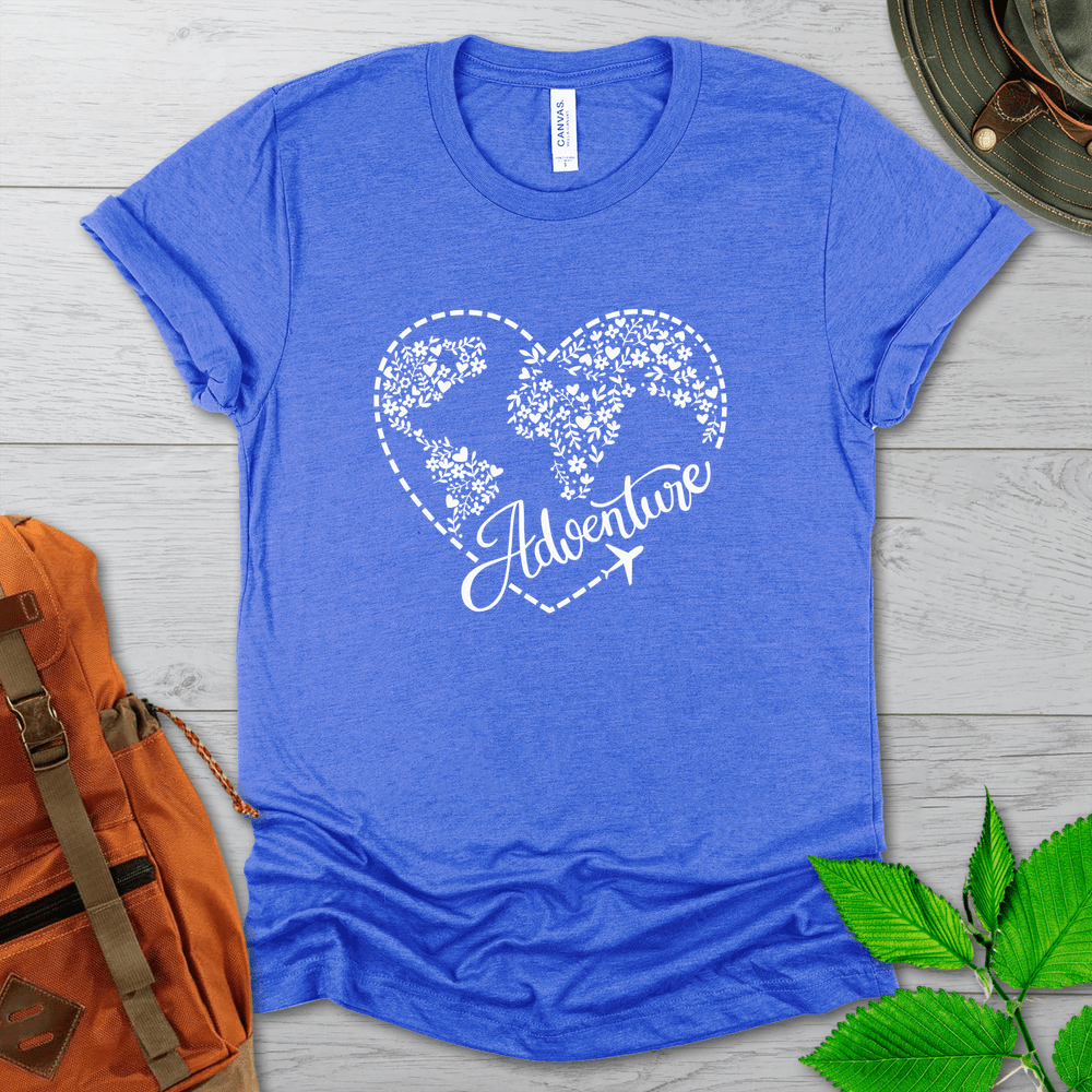 Travel Adventure Heart Tshirt