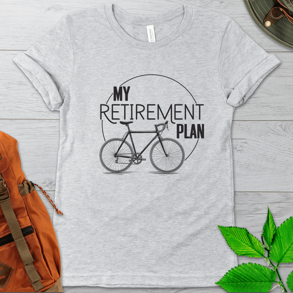 Minimalist Cycling Retirement Plan Tshirt