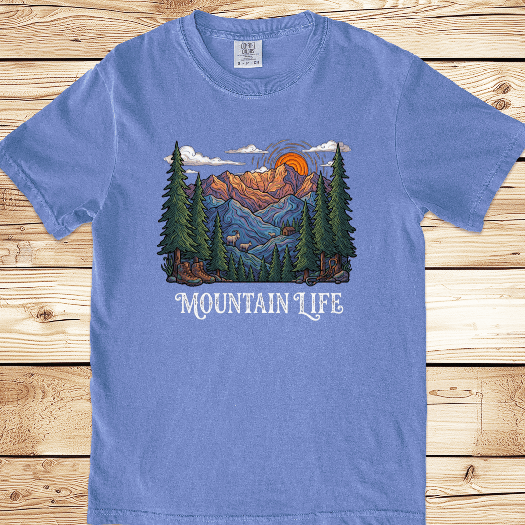 Mountain Life Relaxed Fit Tee - Ramblin Road