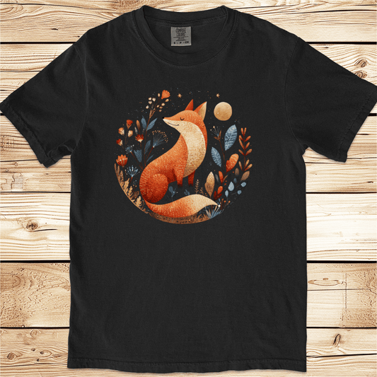 Fox and Flowers Relaxed Fit Tee - Ramblin Road
