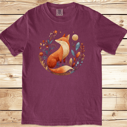 Fox and Flowers Relaxed Fit Tee - Ramblin Road