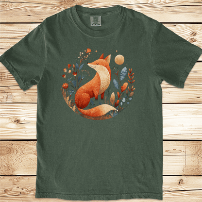 Fox and Flowers Relaxed Fit Tee - Ramblin Road