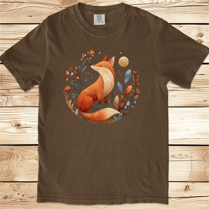 Fox and Flowers Relaxed Fit Tee - Ramblin Road