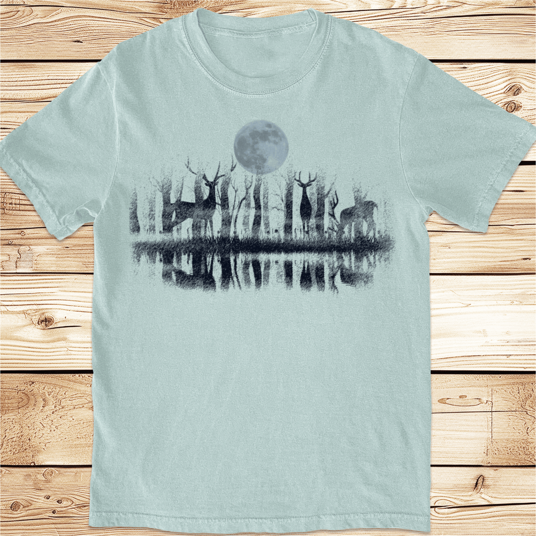 Deer At The Lake Relaxed Fit Tee - Ramblin Road