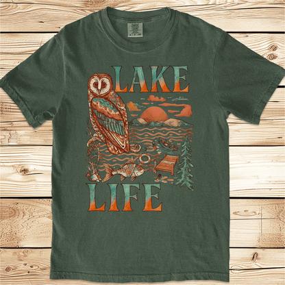 Lake Life Scene Relaxed Fit Tee - Ramblin Road