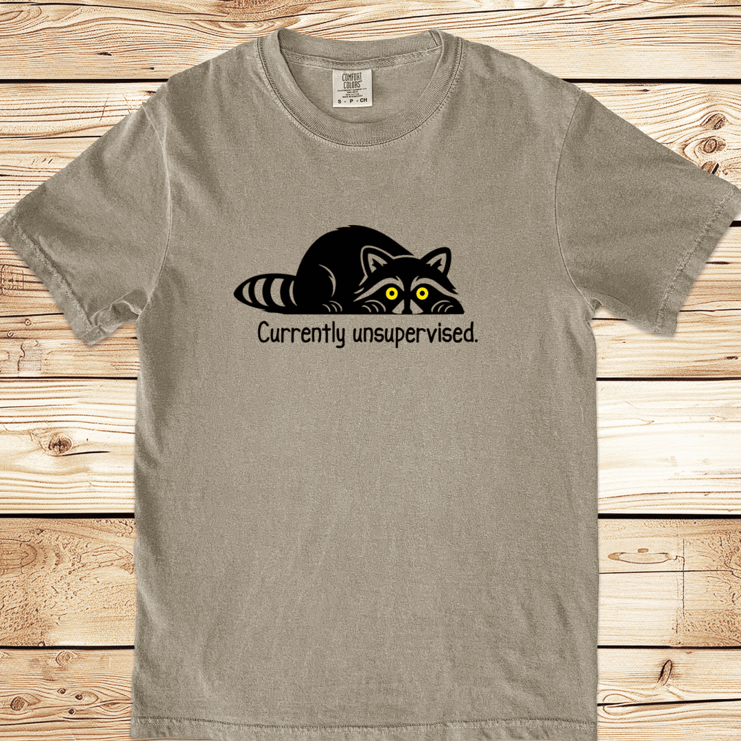 Unsupervised Raccoon Relaxed Fit Tee - Ramblin Road