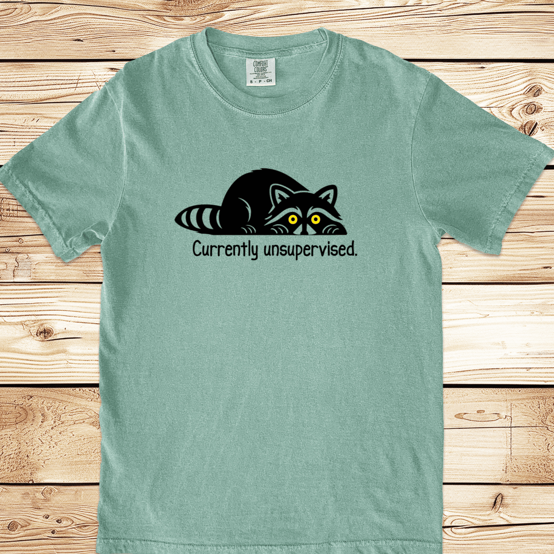 Unsupervised Raccoon Relaxed Fit Tee - Ramblin Road