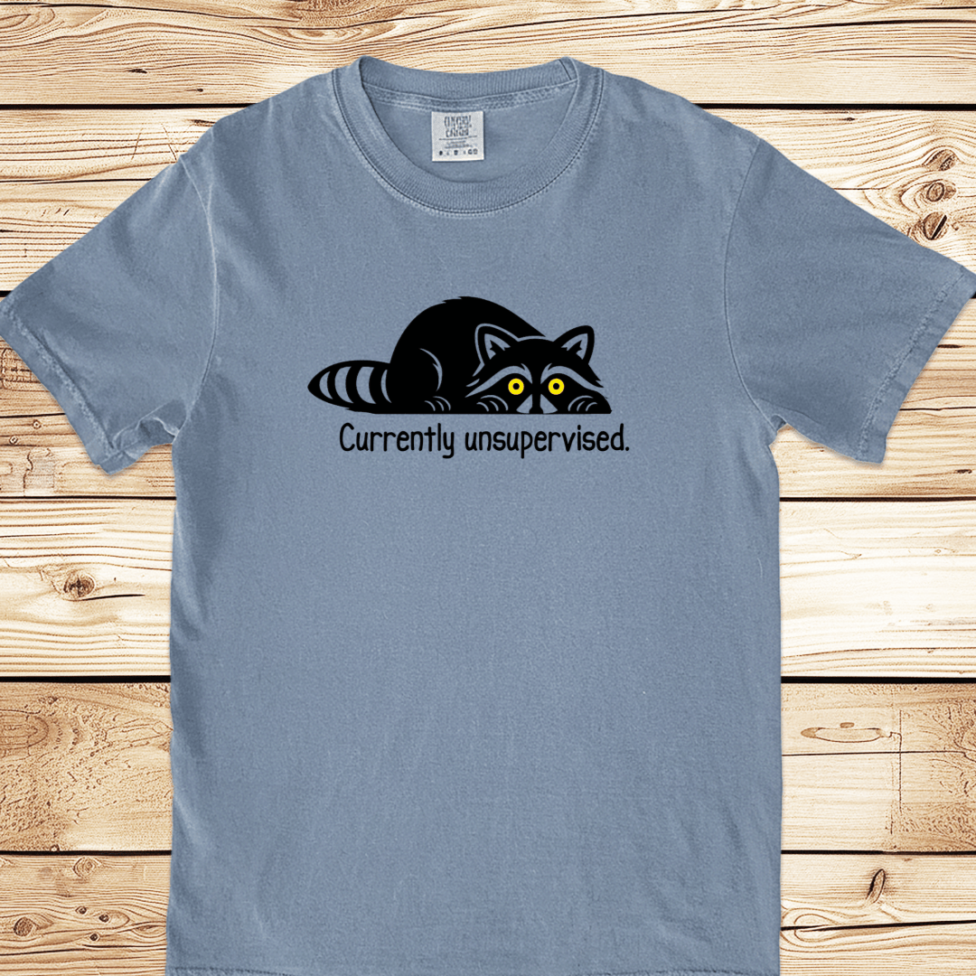 Unsupervised Raccoon Relaxed Fit Tee - Ramblin Road