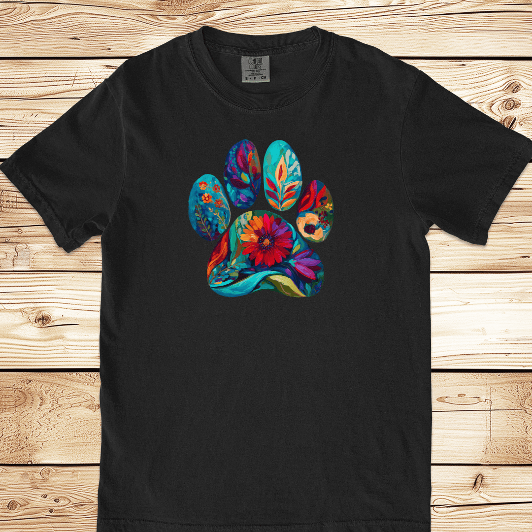 Artsy Pawprints Relaxed Fit Tee - Ramblin Road