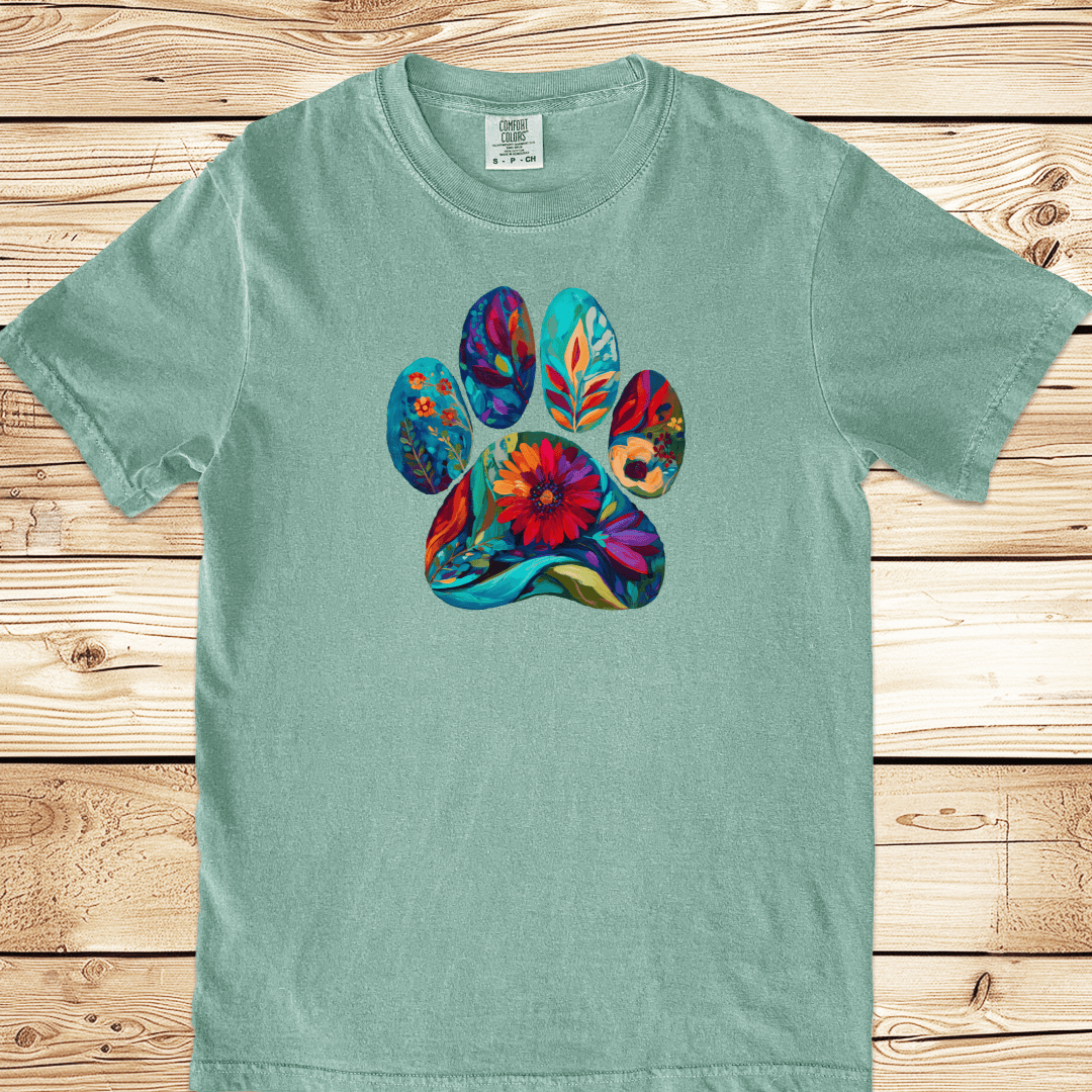 Artsy Pawprints Relaxed Fit Tee - Ramblin Road